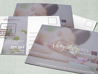 Shay Aesthetics Postcards brand branding design logo postcards production