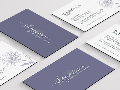 Shay Aesthetics Business Cards brand branding businesscard businesscards design logo production