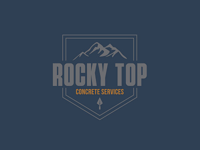 Rocky Top Concrete Services Logo brand logo