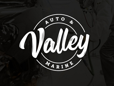 Valley Auto & Marine Logo brand branding design logo