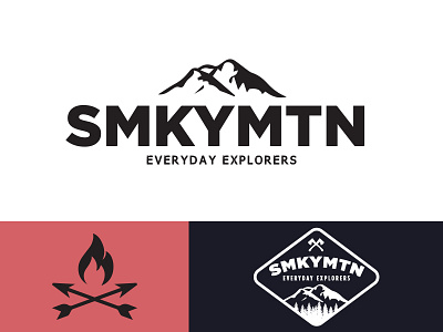 SMKYMTN Everyday Explorers Logo Variations brand branding design icon logo