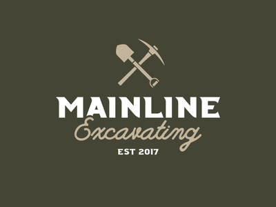 Mainline Excavating Logo & Shirt Design