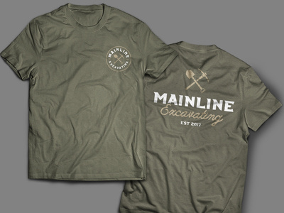 Mainline Excavating Logo & Shirt Design