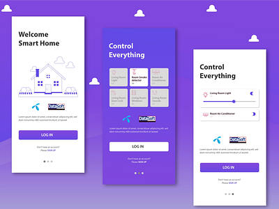 Smart Home apps design design mobile application smarthome ui ux