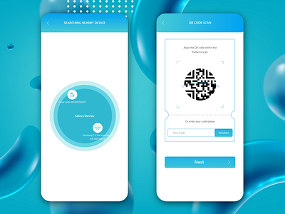 QR Code Scan apps design interface minimal mobile application ui ux