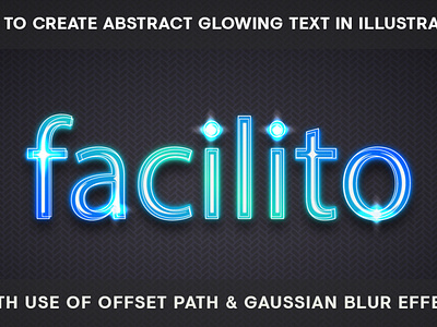 How to Create Flare Glowing Text Effect in Illustrator