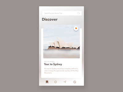 Dicover view app branding design discover type typography ui ux