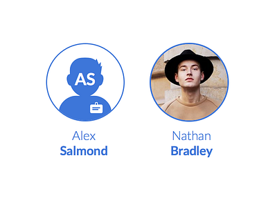 Team member (avatar) avatar blue boy company identity member organization profile team ui user ux