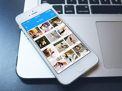 Photopet (app concept) app camera diary dog gallery icon iphone mobile pet photo ui visual