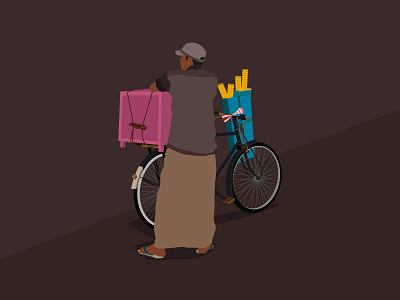 Ice Cream Seller adobe art artist character creative design graphicdesign illustrator vector vector artwork