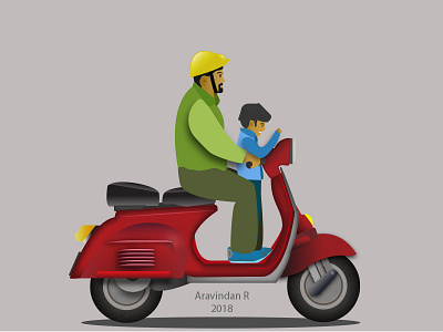 Scooter ride adobe design graphicdesign illustration illustrator