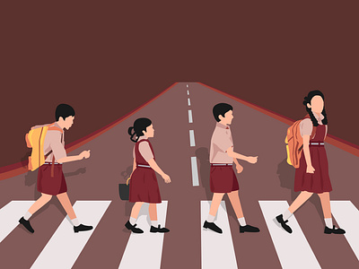 School Road - Scenes from the street - 2 adobe art artist beatles character children children art children book illustration color creative creative cloud design graphicdesign illustration illustrator photographer photoshop vector vector artwork web