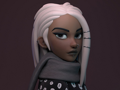 Alex 3d art character character design girl zbrush