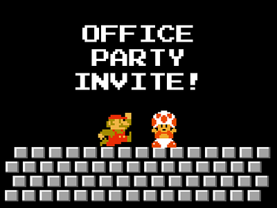 Office party invite invite mario office party play toad
