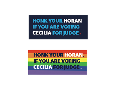 Honk Yr Horn bumper sticker