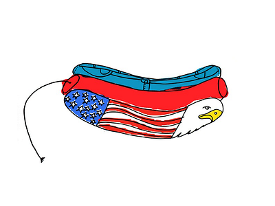 Americombo america eagle firecracker flag fourth of july hotdog jeans