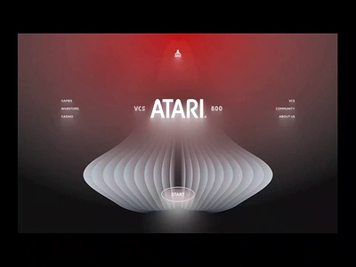 Atari VCS 800 Rebirth animation atari black branding clean cyberpunk dark deep game gray minimal neon product design red retro ui ux volumetric web