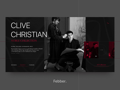 Clive Christian - Nobel Collection black black and red clean clive christian concept design fashion girl grid homepage man minimal perfume reportage store typografy ux ui design web white