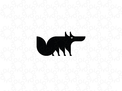 Wolf or Dog modern Logo