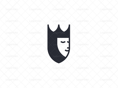 Queen Shield letter J Logo buy crown j letter lettering letters logo logos logos for sale logotype queen queen logo sale sales shield shield logo