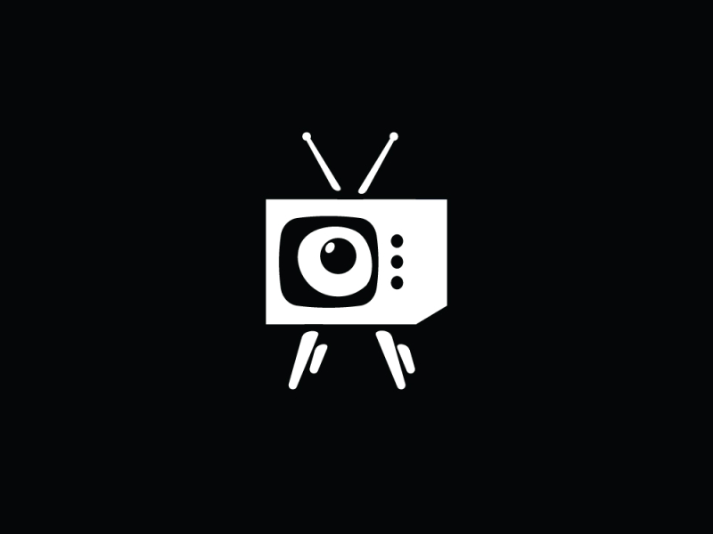 The eye in the TV logo by LOGOHOKO on Dribbble