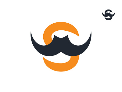 Mustache Letter S Logo (For sale)