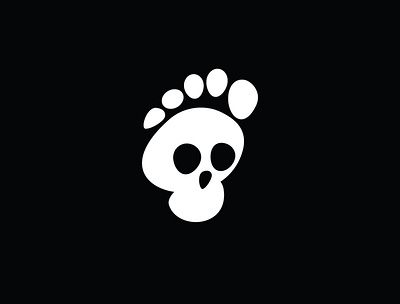 Foot Skull Logo buy buy logo foot footprint for sale head logo logos logos for sale logotype negative sale sale logo sale logos sales skull skulls