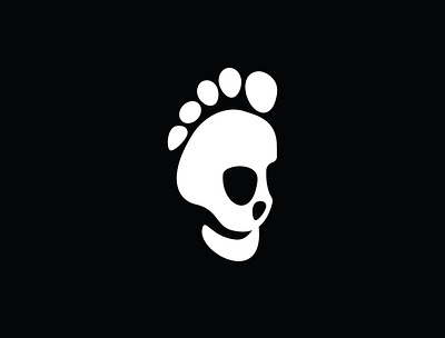 Foot Skull Logo buy buy logo foot footprint for sale logo logos logos for sale logotype negative sale sales skull skulls