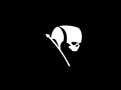 Skull Flag Logo buy face fear flag flags for sale halloween head horror logo logos logotype modern pirate pirates sale sales skeleton skull skulls