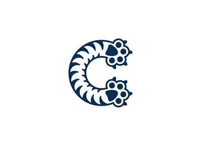 Cat Paw Letter C Logo (for Sale)