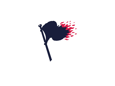 Flag on Fire Logo