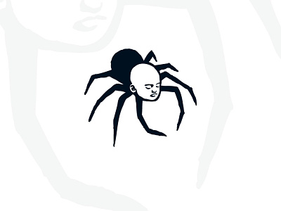 Spider Baby Head Logo baby buy cartoon child children draw drawing fear halloween head insect kids logo logos logos for sale logotype man sale sales spider