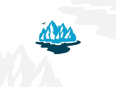 Iceberg Logo bird buy cold ice iceberg icecream logo logos logos for sale logotype modern mountain mountains nature sale sales snow water