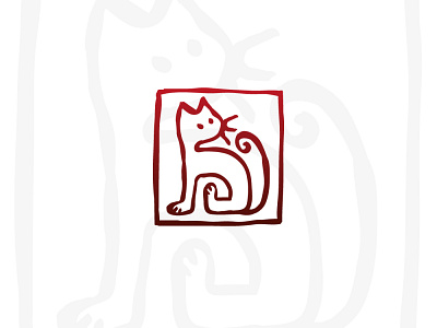 Mythical Cat Logo (for Sale) animal animals buy cat cats draw drawing logo logos logos for sale logotype old pet pets sale sales