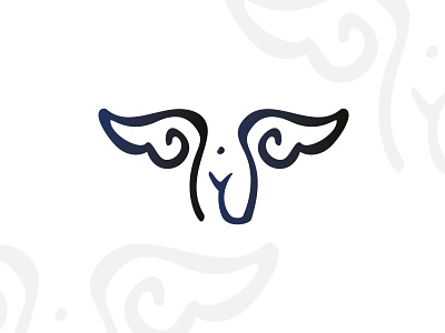 Female Body With Wings Logo