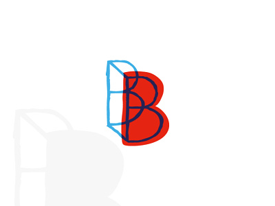 Drawn Letter B Logo