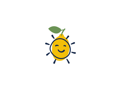 Sunny Lemon Logo buy draw drawn fresh fruiy lemon logo logos logotype nature sale sales smile spring summer sun sunny yellow