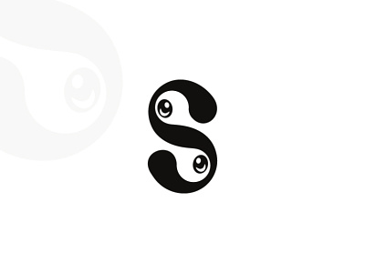 Psychedelic Letter S And Eyes Logo