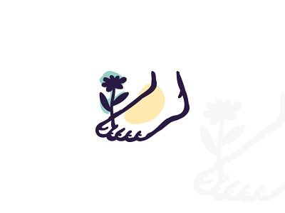 Foot And Flower Logo buy clinic draw drawn finger flower flowers foot leg legs logo logos logotype nature old plant plants sale sales thumb