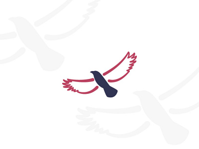 Peaceful Bird Logo animal animals bird birds buy dove fly logo logos modern peace raven sale sales wing wings world