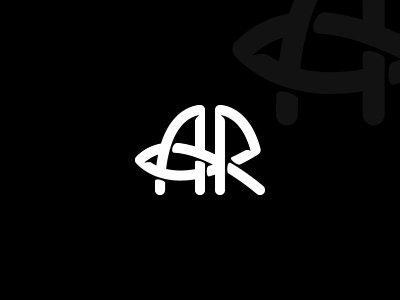 Letter A and R Line logo