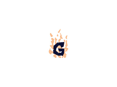 Letter G Flames Logo
