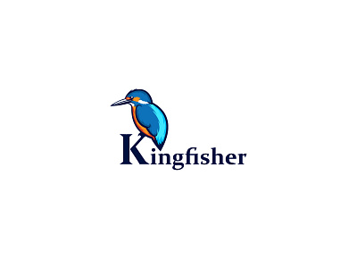 Bird Kingfisher Logo animal animals bird birds blue buy kingfisher logo logos logos for sale nature sale sales