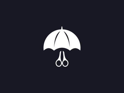 Umbrella And Scissors Logo