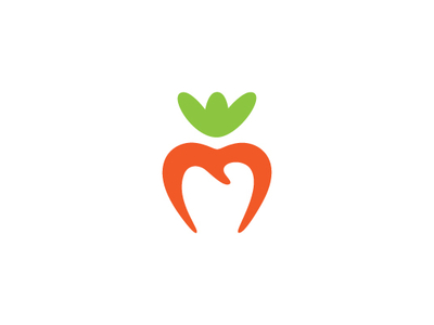 Carrot Tooth Logo by LOGOHOKO on Dribbble