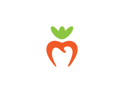 Carrot Tooth Logo buy logo carrot dental fang healthy healthy food healthy tooth logo logotype medical medicine natural organic plants sale sales tooth