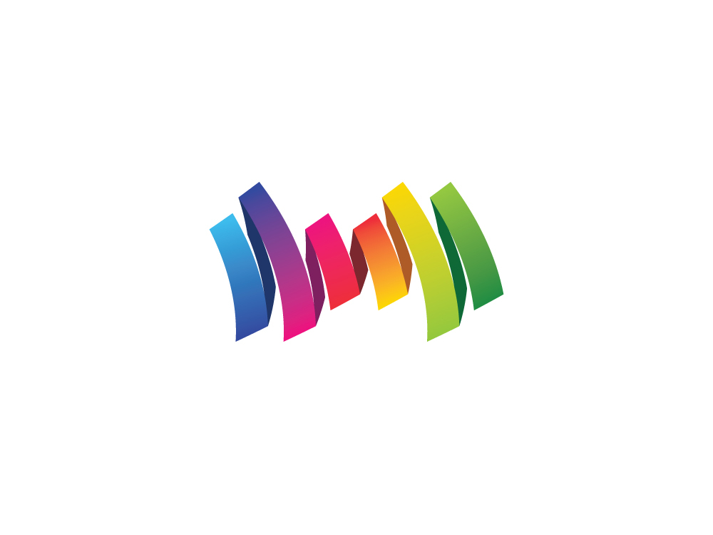 Color Ribbon Logo By Logohoko On Dribbble