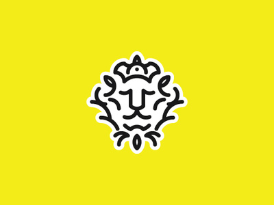 Lion Head Crown Logo