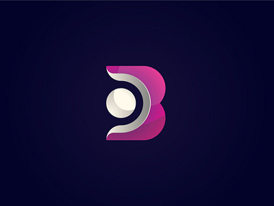 Button Letter B Logo