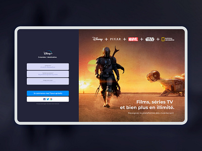 Rebrand of Disney + Sign in page